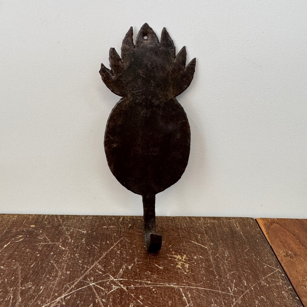 Vintage‎ Pineapple Metal Wall Hook Primitive Decor Rustic Farmhouse Style